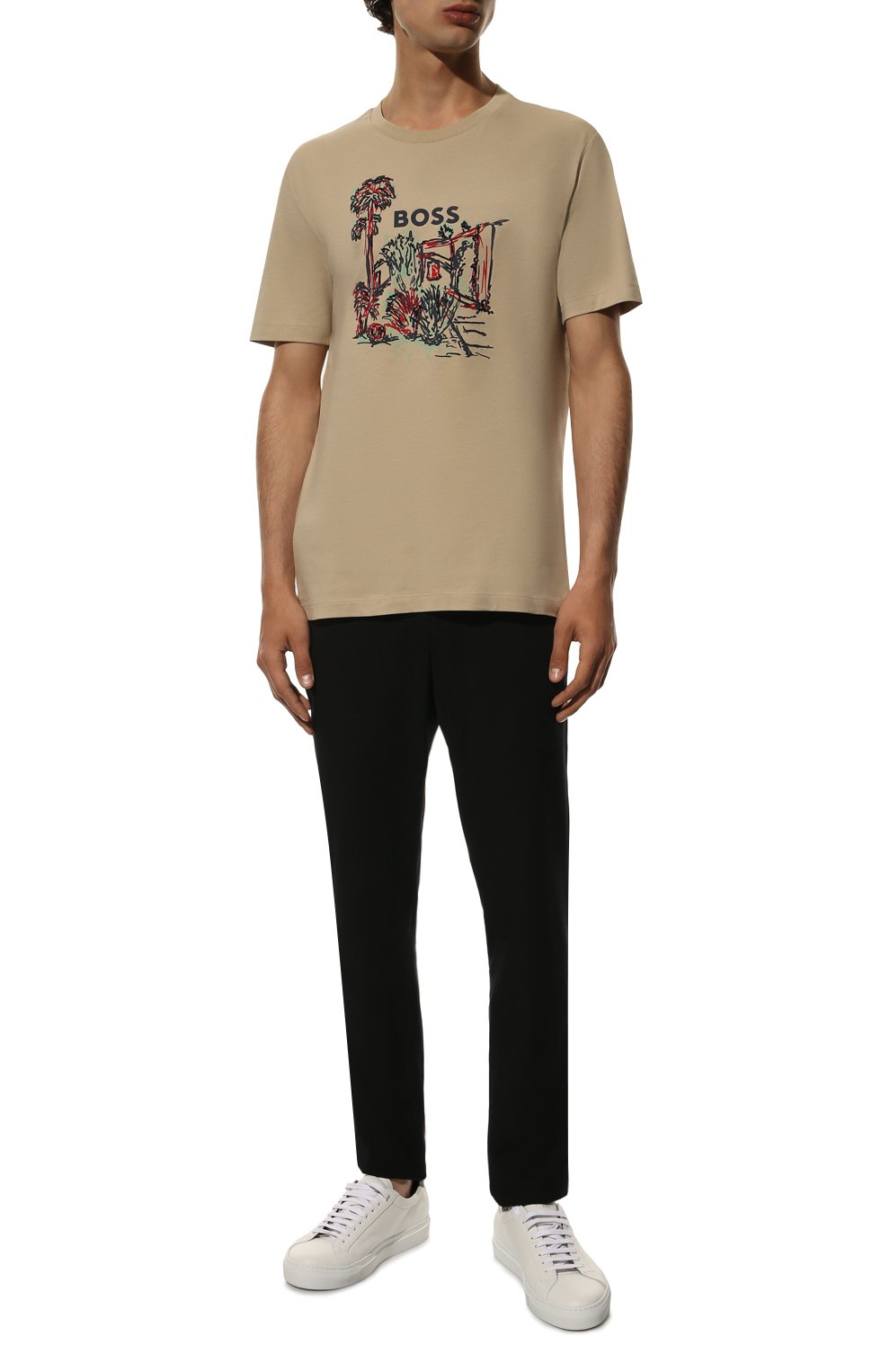 Хлопковая футболка BOSS, арт. 50478229, фото 2