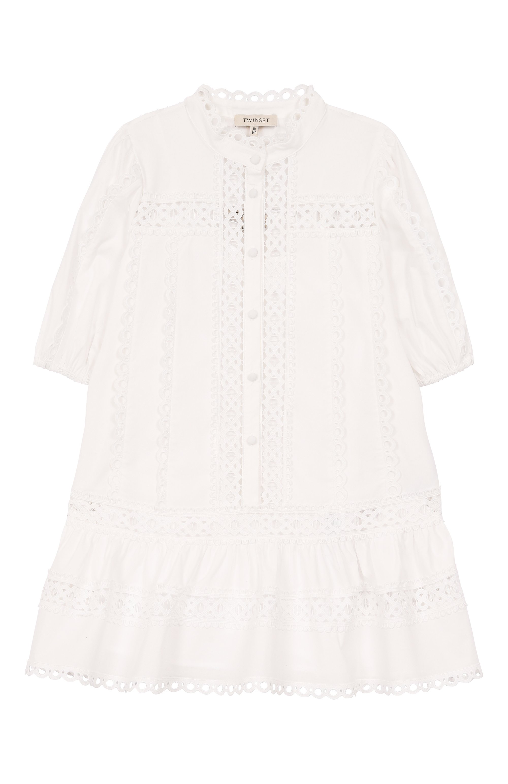 Хлопковое платье TWINSET, арт. 251GJ2410/8-16, фото 1