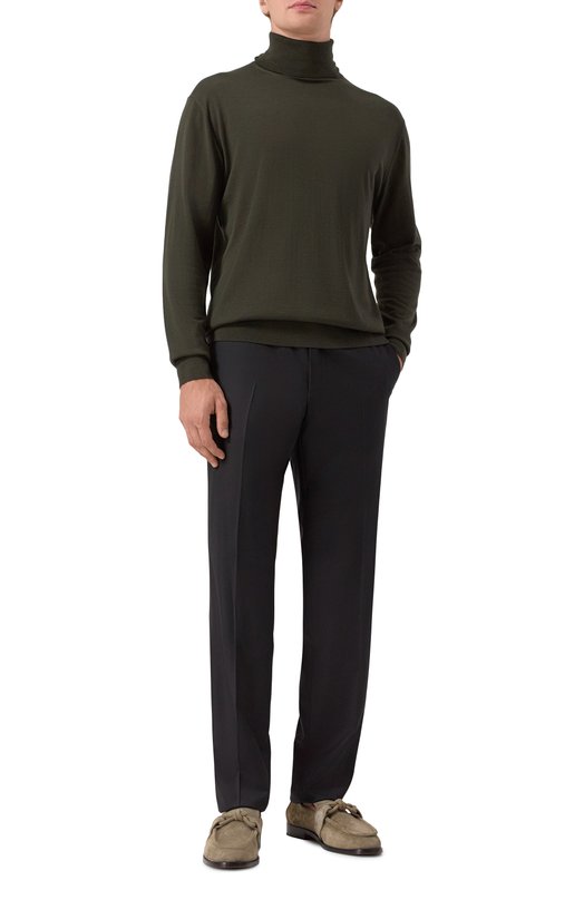 Шерстяная водолазка Dries Van Noten 021200-2700-633 Зелёный  021200-2700-633 Фото 2