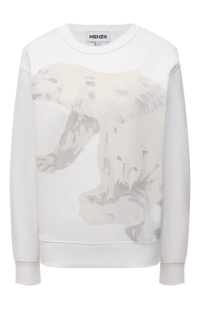 Женский хлопковый свитшот polar bear KENZO, арт. FB62SW8214M0