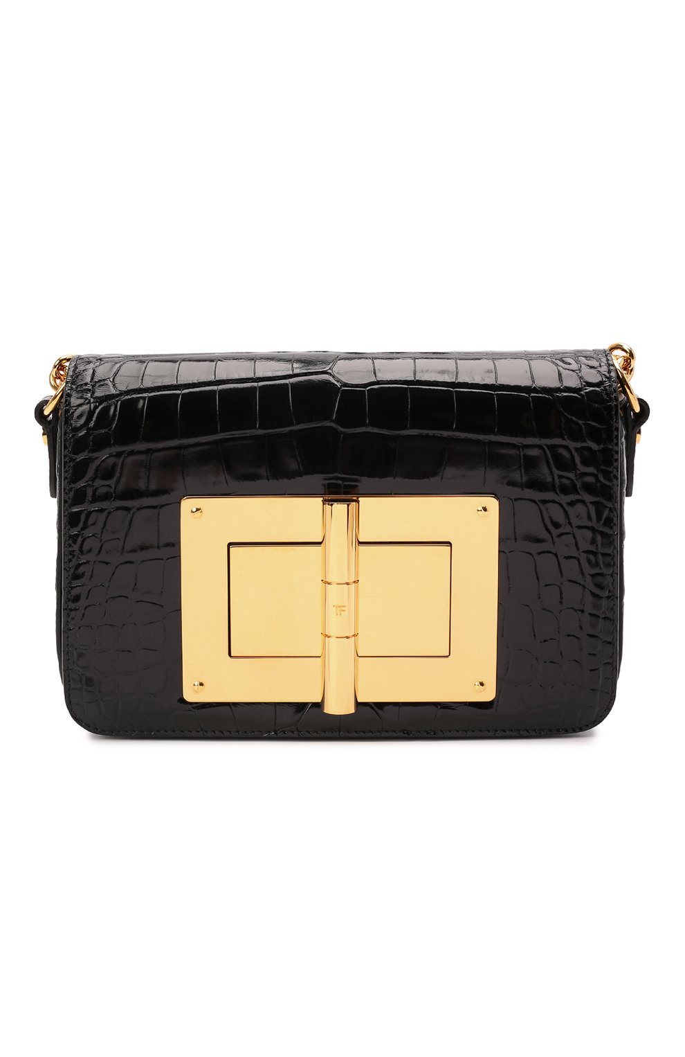 Сумка natalia medium из кожи аллигатора TOM FORD черного цвета по цене 1820000 руб., арт. L0826T-A15/AMIS, фото 1 Сумка natalia medium из кожи аллигатора TOM FORD, арт. L0826T-A15/AMIS, фото 1