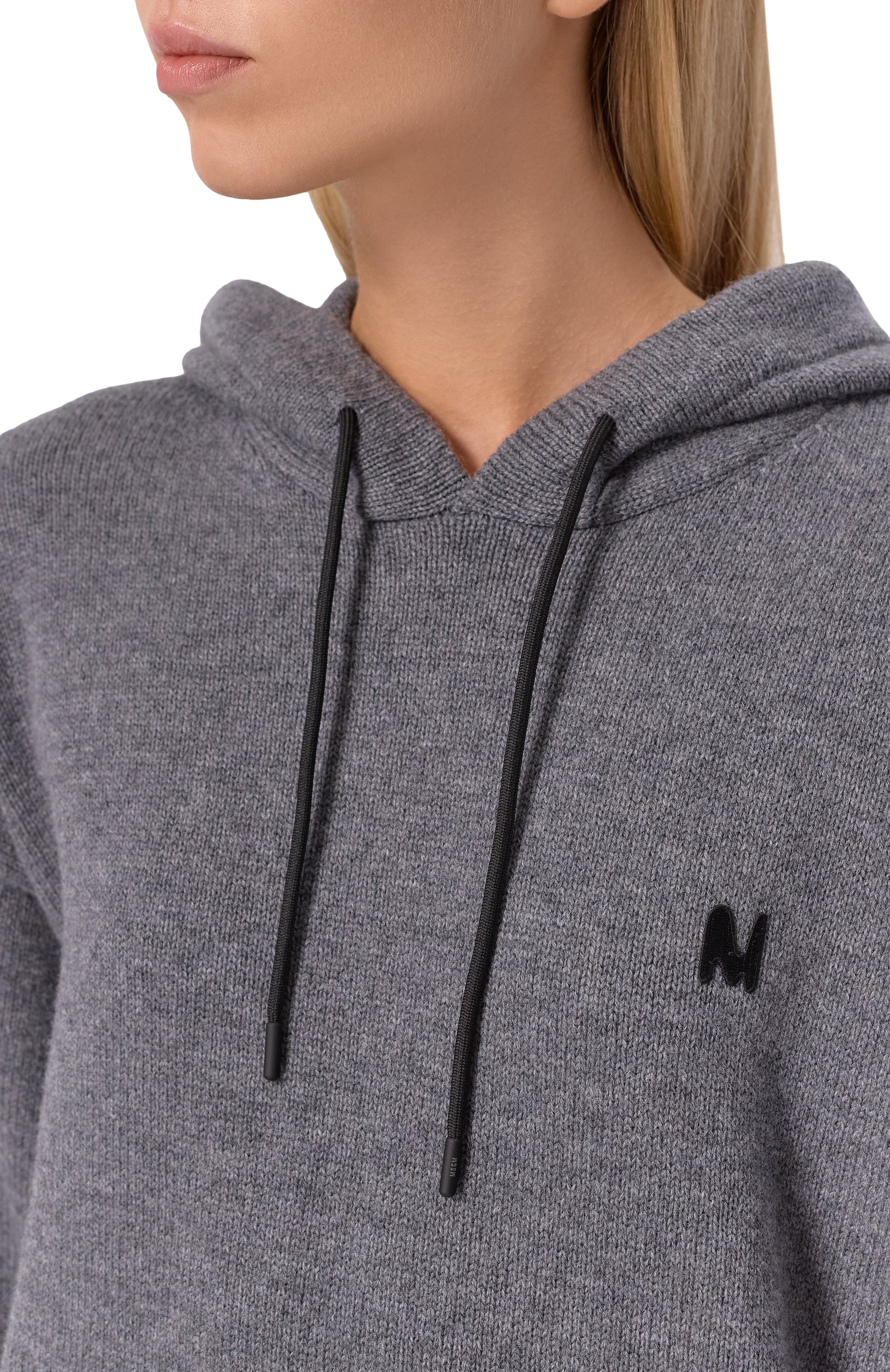 Худи из шерсти и кашемира MSGM, арт. 3940MM205/257596, фото 5