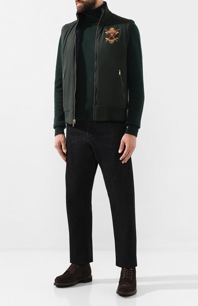 Кашемировая водолазка DOLCE & GABBANA зеленого цвета по цене 84200 руб., арт. GX805T/JAWSB, фото 2 Кашемировая водолазка DOLCE & GABBANA, арт. GX805T/JAWSB, фото 2