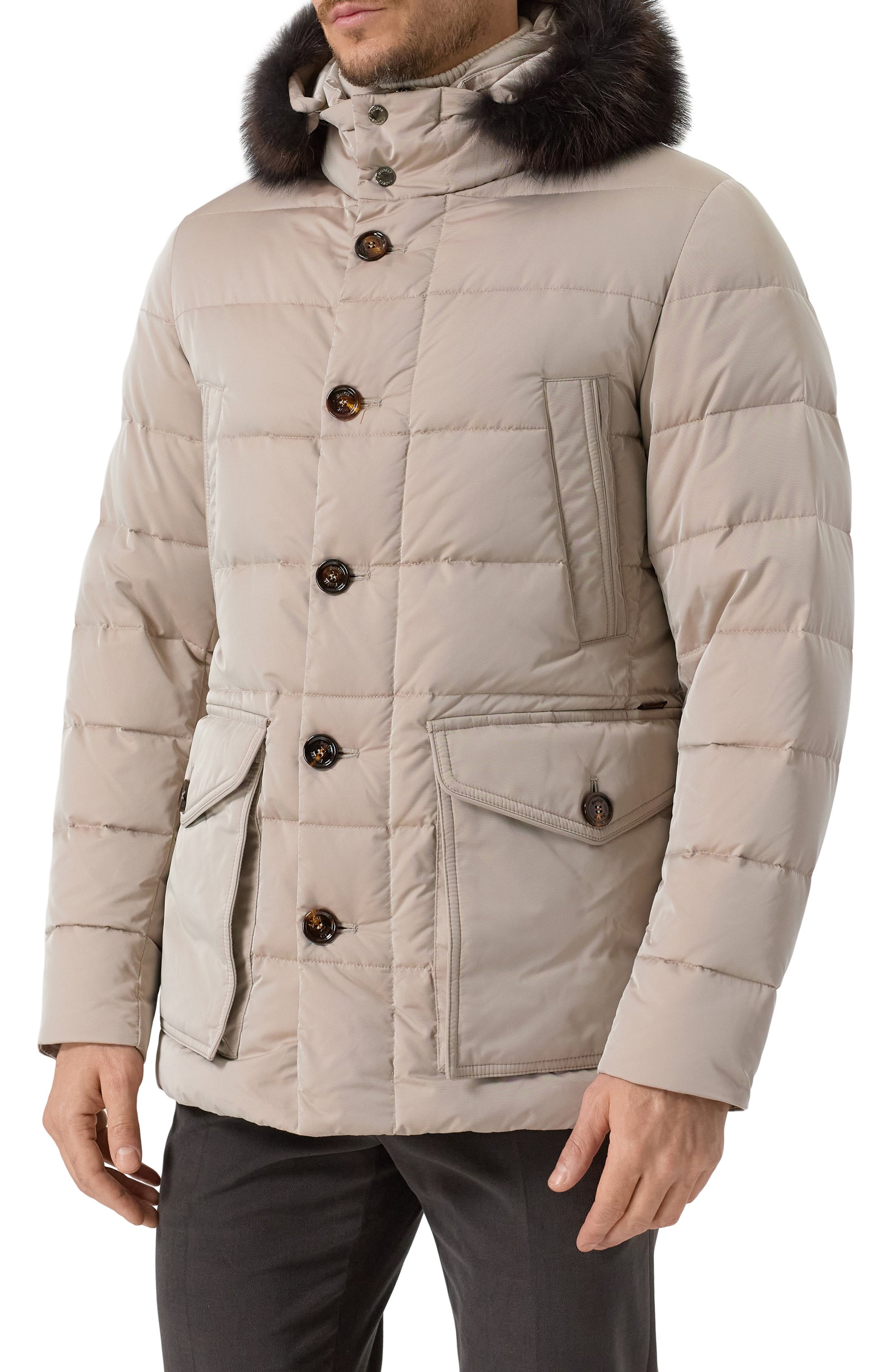 Пуховик fagio-f с отделкой из ено�та MOORER, арт. FAGI0-F/KM, фото 3