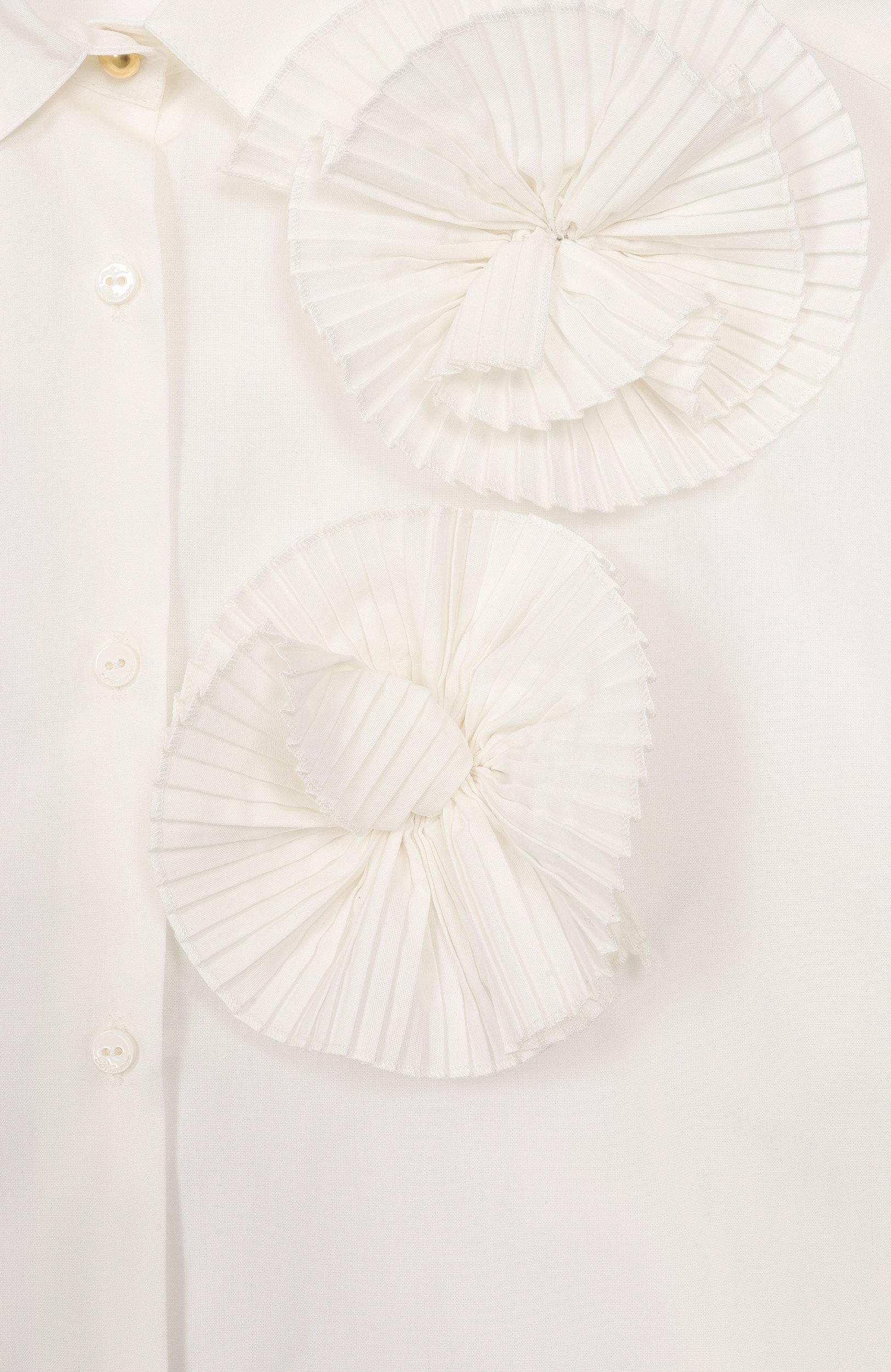 Хлопковая рубашка BLUMARINE, арт. BFCA0460/CA270_001, фото 3
