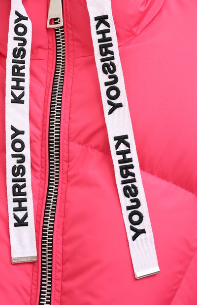 Пуховик с капюшоном KHRISJOY малинового цвета по цене 193000 руб., арт. AFPW001/NY, фото 5 Пуховик с капюшоном KHRISJOY, арт. AFPW001/NY, фото 5