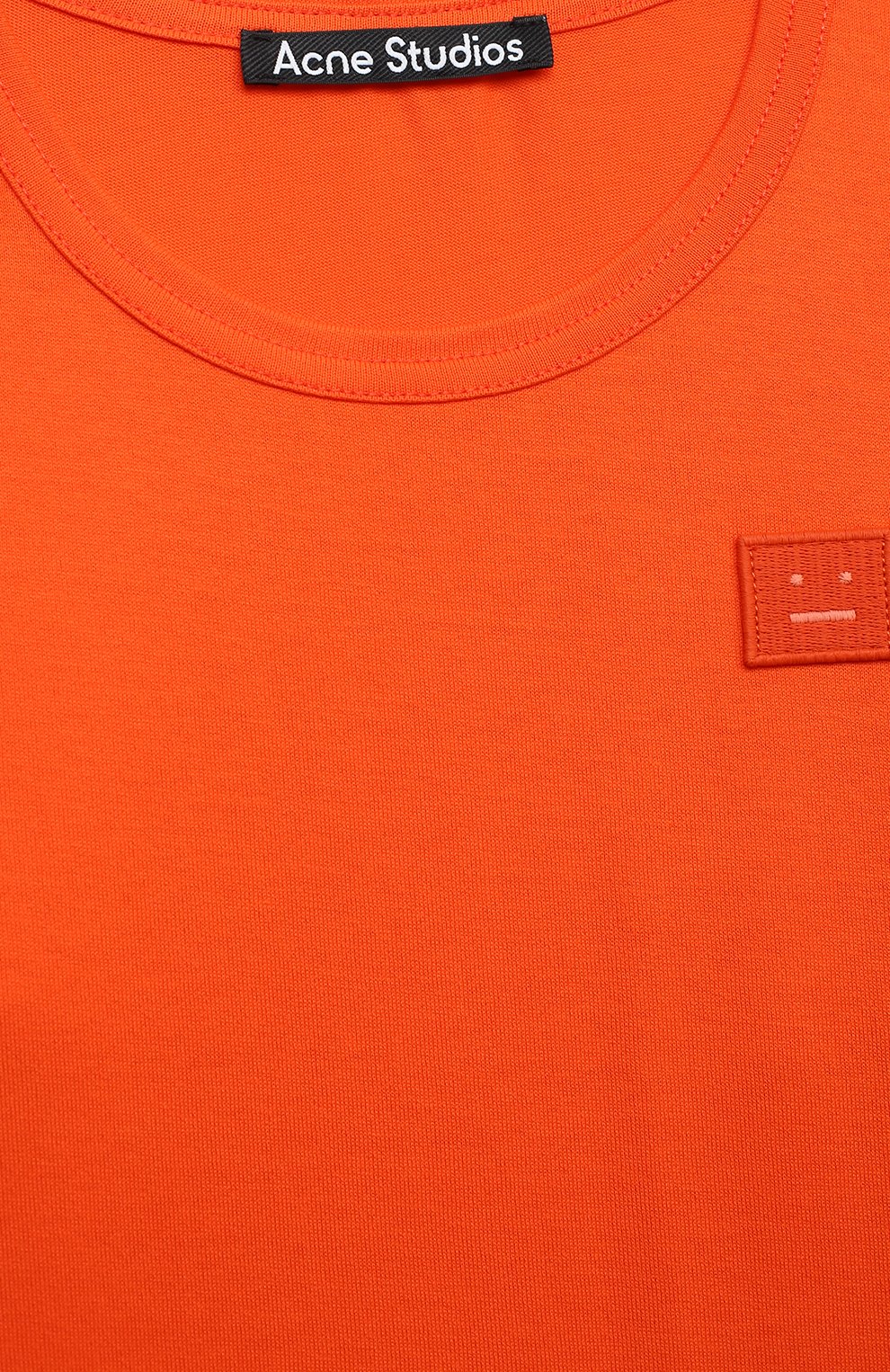 Хлопковый лонгслив ACNE STUDIOS оранжевого цвета по цене 6735 руб., арт. 2NI173, фото 3 Хлопковый лонгслив ACNE STUDIOS, арт. 2NI173, фото 3