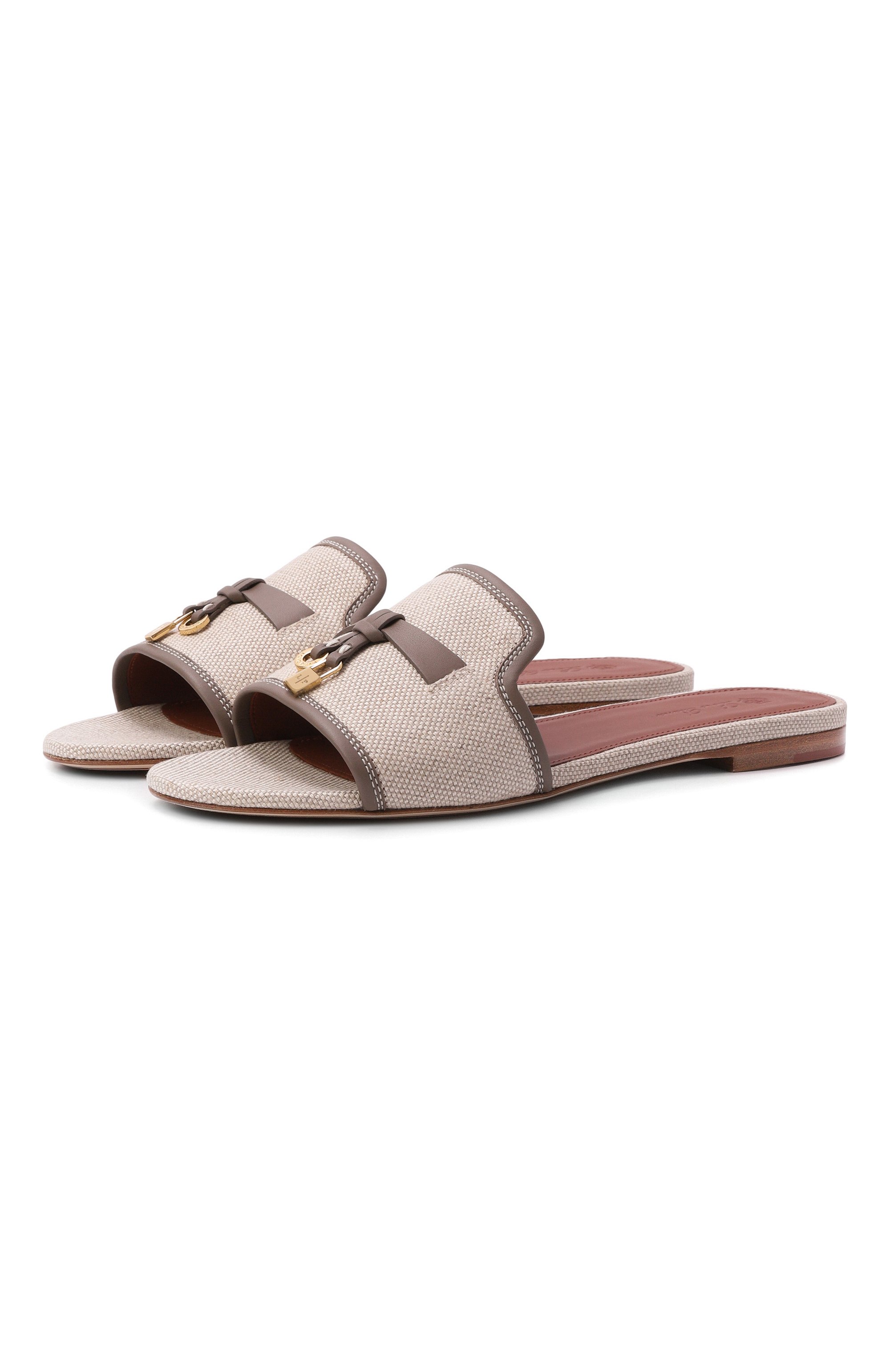 Текстильные шлепанцы summer charms LORO PIANA, арт. FAQ6328, фото 1