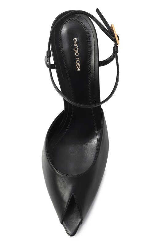 Кожаные босоножки Beak 85 Sergio Rossi B13190/MMVN13 Чёрный  B13190/MMVN13 Фото 6