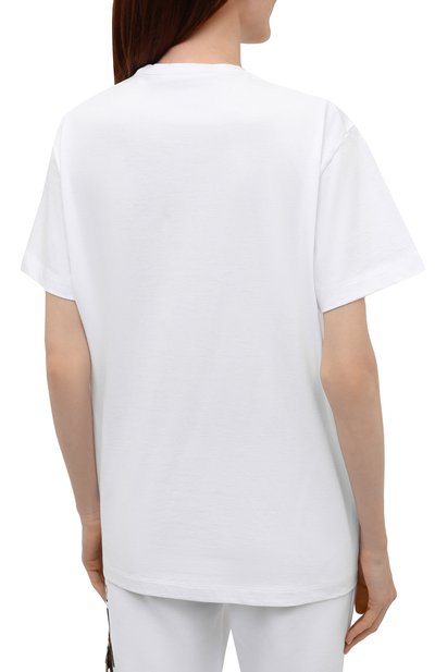 Хлопковая футболка DSQUARED2 белого цвета по цене 27950 руб., арт. S80GC0030/S20694, фото 4 Хлопковая футболка DSQUARED2, арт. S80GC0030/S20694, фото 4