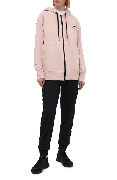 Хлопковый кардиган ADIDAS BY STELLA MCCARTNEY розового цвета по цене 14050 руб., арт. GL4260, фото 2 Хлопковый кардиган ADIDAS BY STELLA MCCARTNEY, арт. GL4260, фото 2