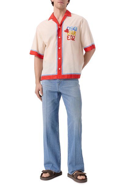Хлопковая рубашка DSQUARED2, арт. S78DM0044/D35282, фото 2