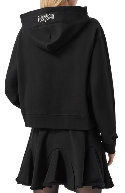 Хлопковое худи COMME DES FUCKDOWN, арт. CFABW01373, фото 4