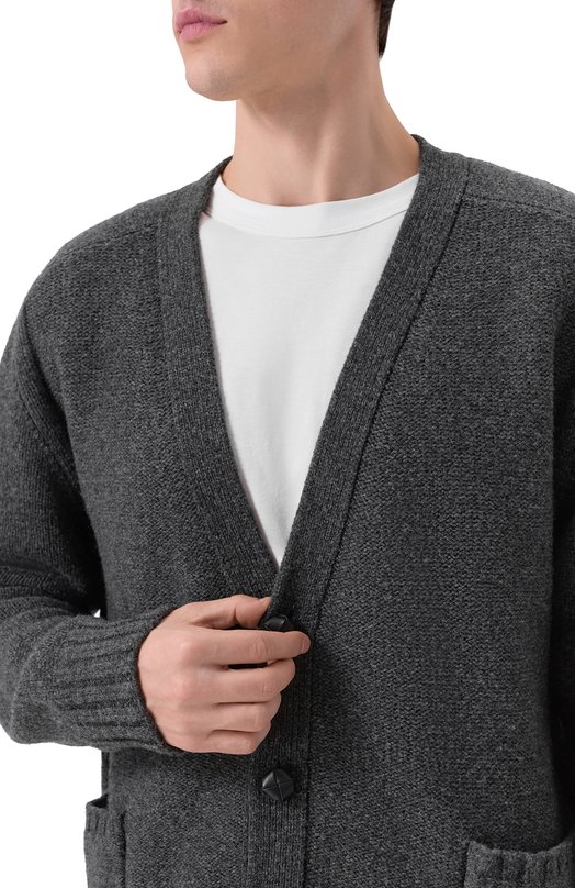 Шерстяной кардиган Bottega Veneta 835396/V5LS0 Серый  835396/V5LS0 Фото 5
