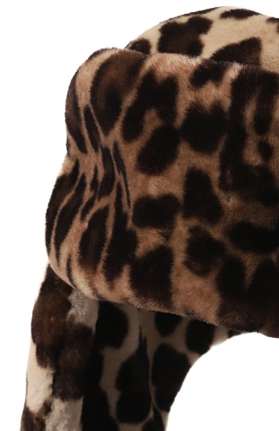 Шапка-ушанка leo FLASHIN леопардового цвета по цене 16630 руб., арт. FF24L, фото 4 Шапка-ушанка leo FLASHIN, арт. FF24L, фото 4