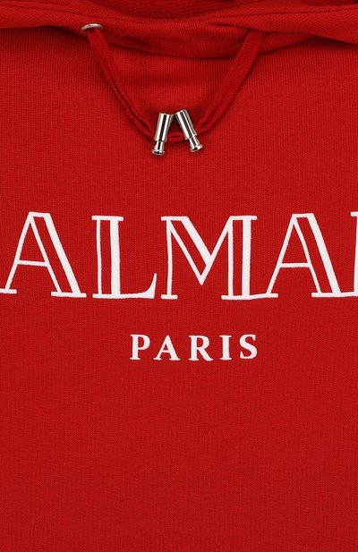 Хлопковое худи с логотипом бренда BALMAIN, арт. S8E/8005/J168, фото 3