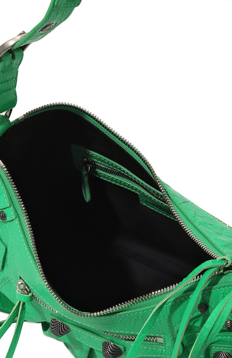 Женская сумка cagole BALENCIAGA зеленого цвета, арт. 671307/1VG9Y | Фото 5 (Ремень/цепочка: На ремешке; Размер: medium; Материал: Натуральная кожа)