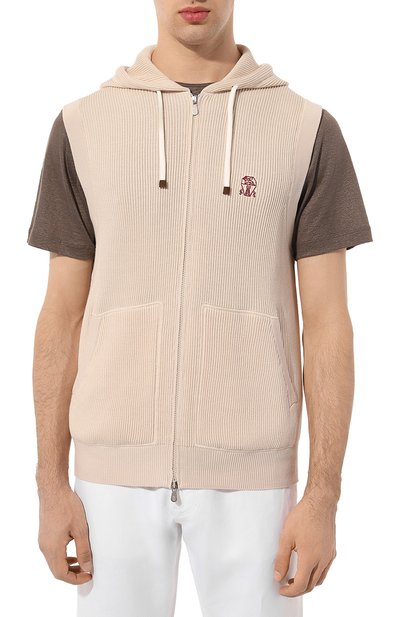 Хлопковый жилет BRUNELLO CUCINELLI, арт. M2920B2308, фото 3