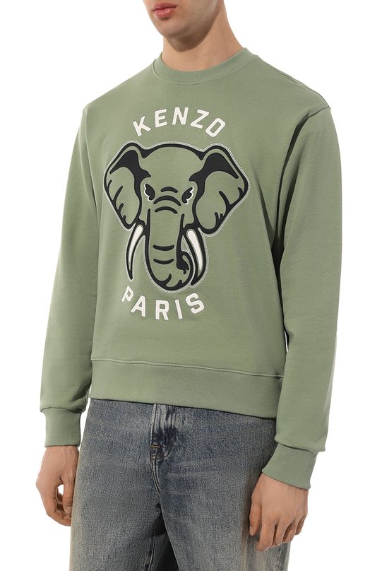 

Хлопковый свитшот Kenzo, Зелёный