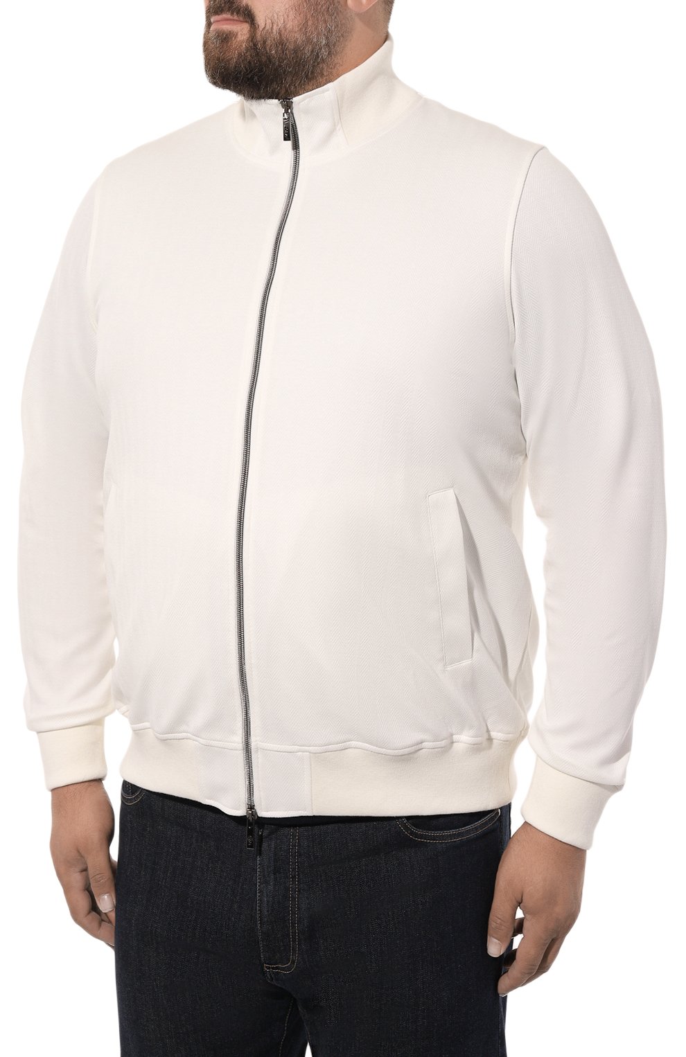 Толстовка MVST белого цвета по цене 111500 руб., арт. 14M459.PL00.MUST./58-62, фото 3 Толстовка MVST, арт. 14M459.PL00.MUST./58-62, фото 3