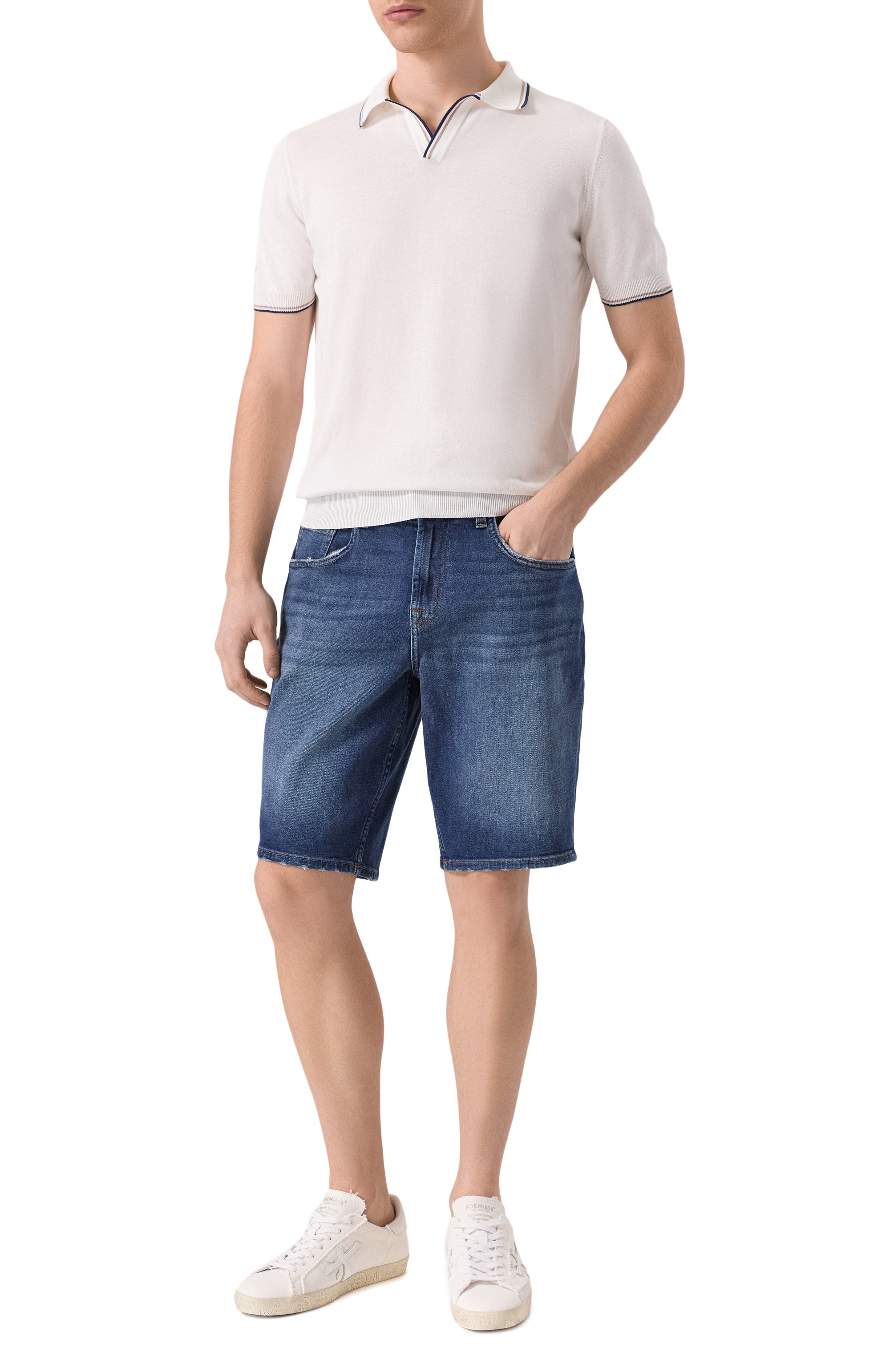 Джинсовые шорты 7 FOR ALL MANKIND, арт. 7T106A50, фото 2