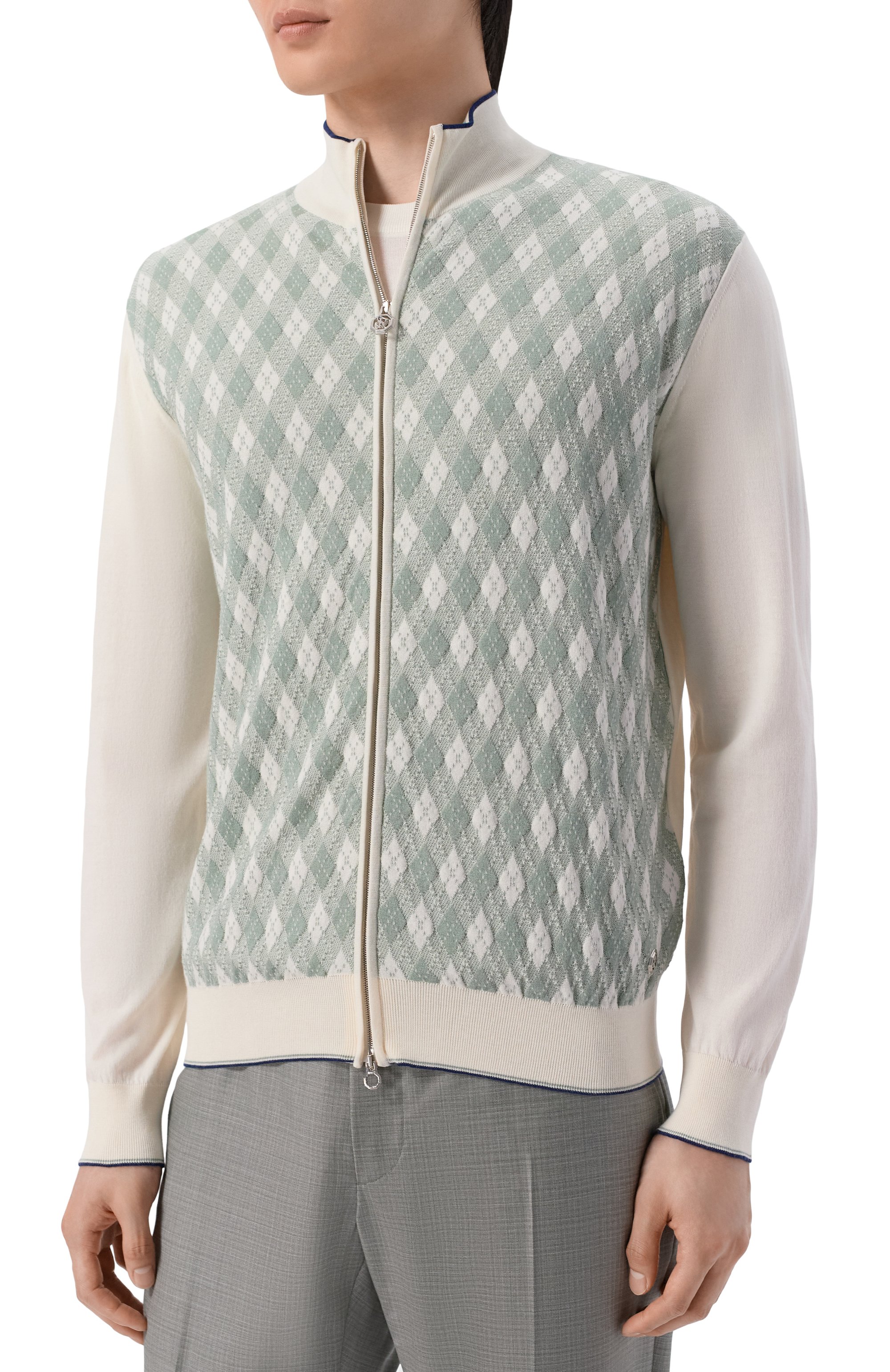 Кардиган из хлопка и шелка STEFANO RICCI, арт. K414017R30/F26268, фото 3