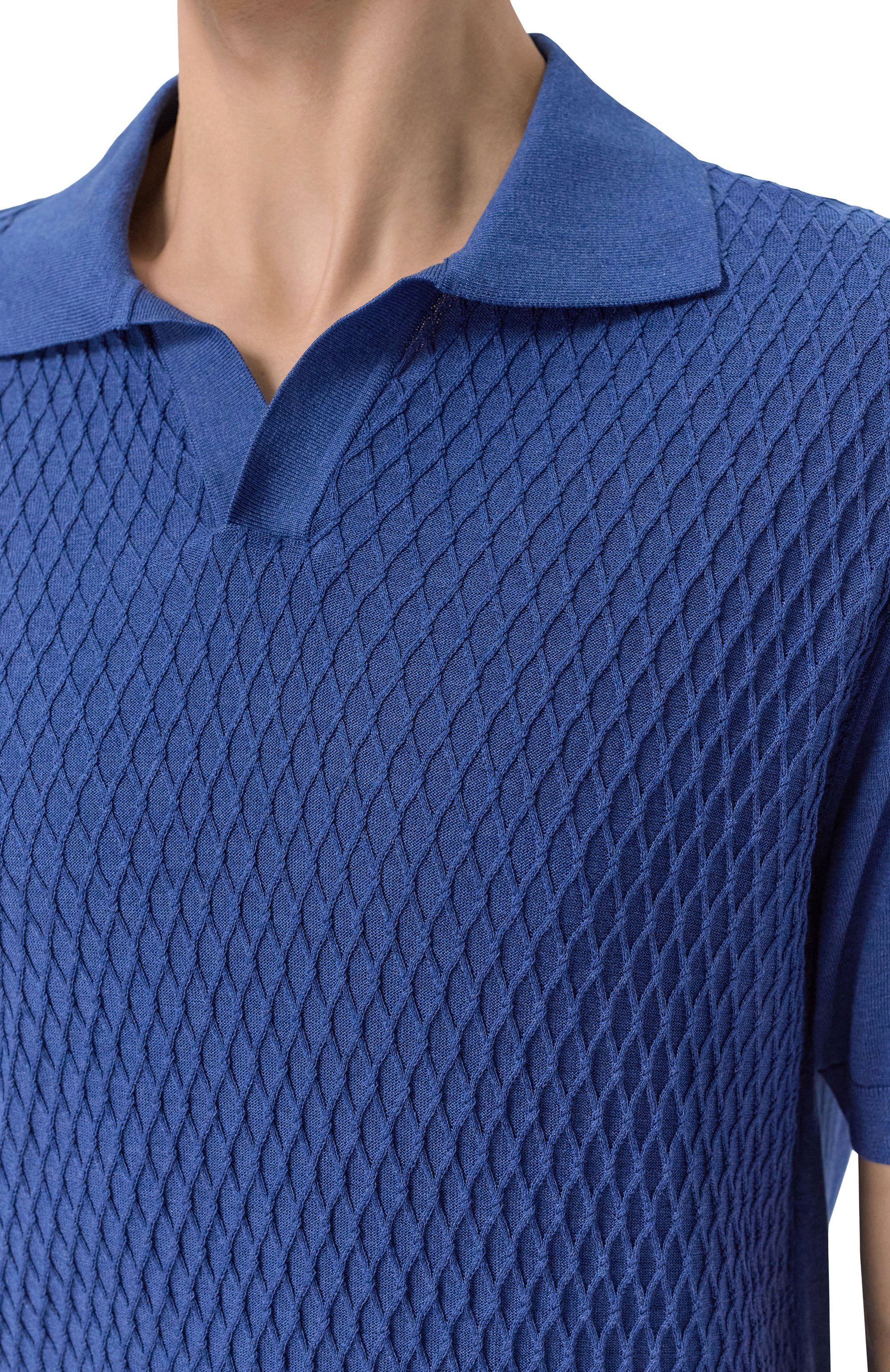 Поло из хлопка и шелка ANDREA CAMPAGNA, арт. SU26ST210-03/FST26, фото 5