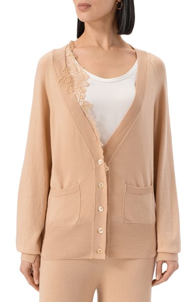 Кардиган из лиоцелла и шерсти ERMANNO SCERVINO, арт. D474N503APXRH, фото 3