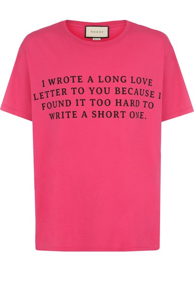 Хлопковая футболка с принтом GUCCI, арт. 493117/X3I86, фото 1