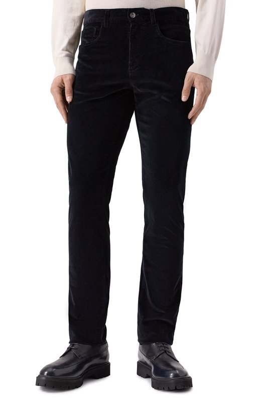 Вельветовые брюки Canali D91519/PT01578 Чёрный  D91519/PT01578 Фото 3