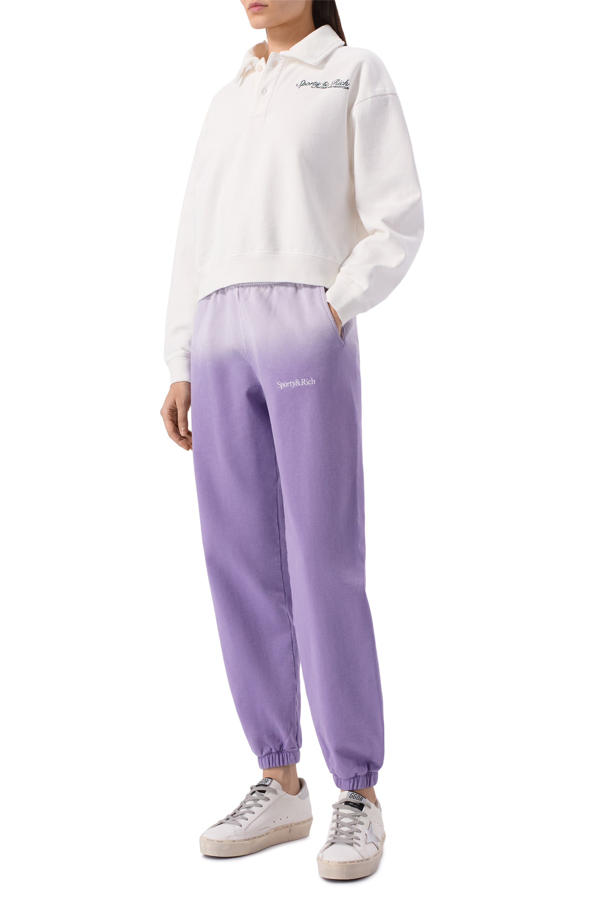 Хлопковые джоггеры SPORTY AND RICH, арт. PA020S413SL, фото 2