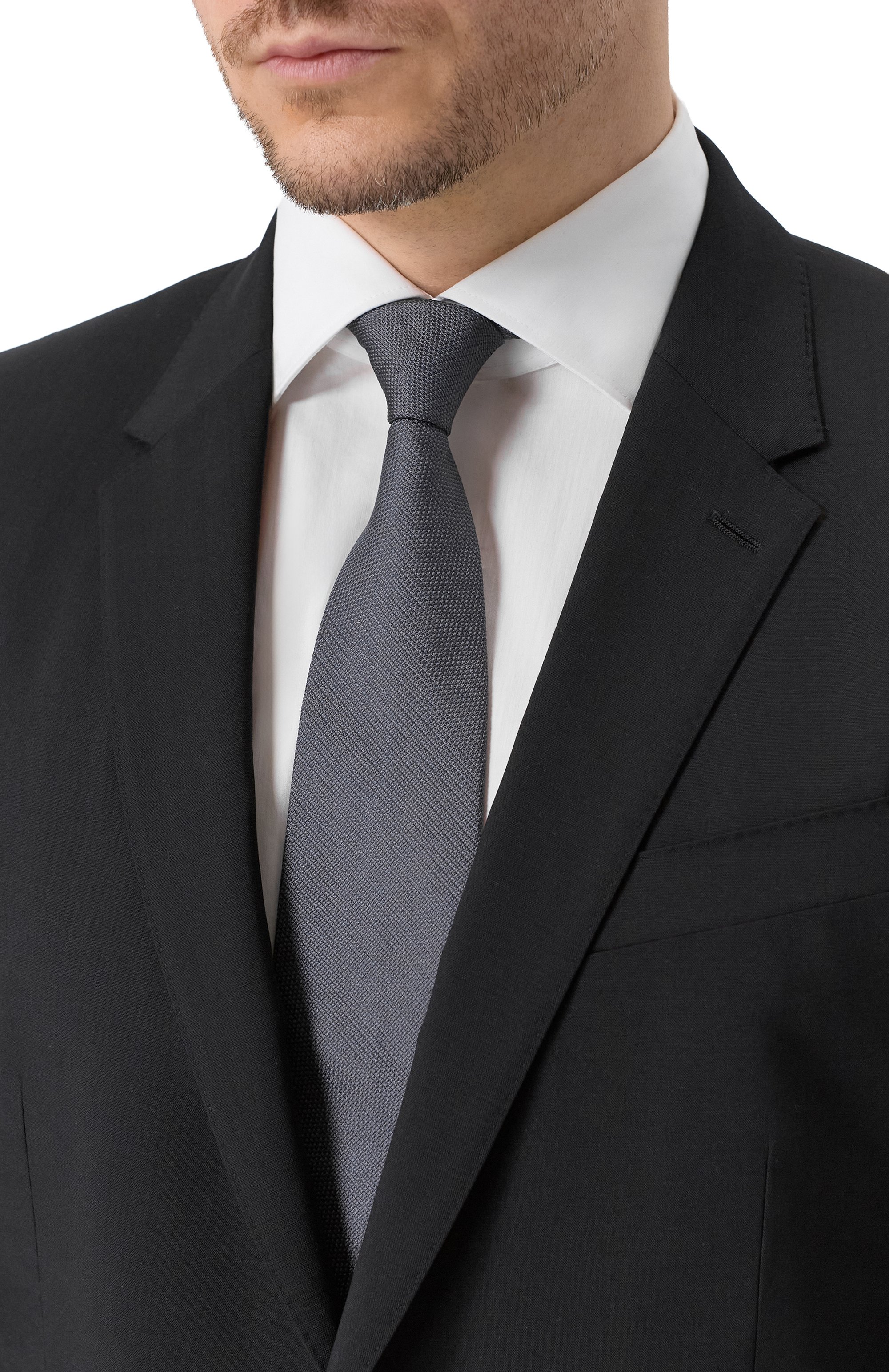 Шелковый галстук BRUNELLO CUCINELLI, арт. MX8760018, фото 2