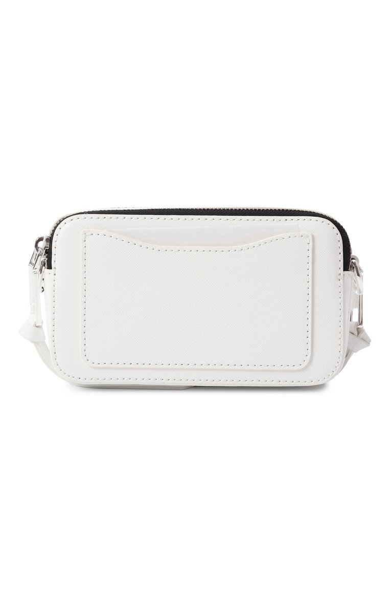Женская сумка the snapshot MARC JACOBS (THE) белого цвета, арт. M0014867 | Фото 6 (Сумки-технические: Сумки через плечо; Ремень/цепочка: На ремешке; Размер: mini; Материал: Натуральная кожа; Драгоценные камни: Проставлено; Материал сплава: Проставлено)