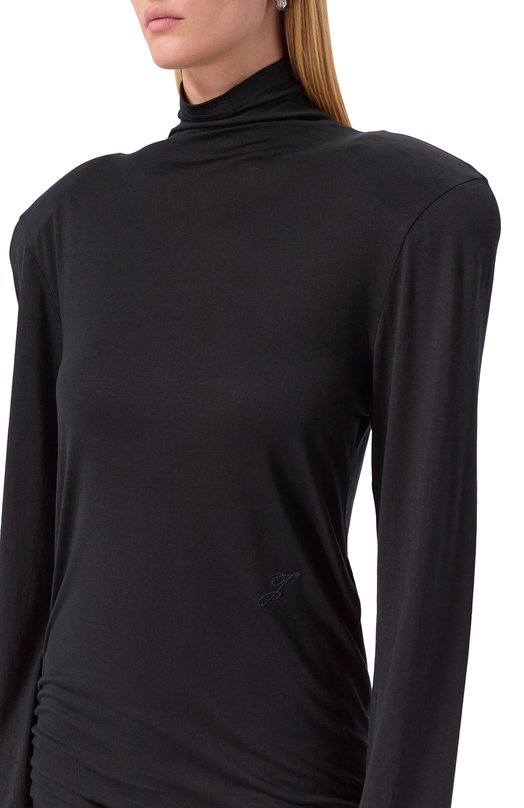 Платье из вискозы и шелка Jacquemus 25HDRW00710AJ0/0234 Чёрный  25HDRW00710AJ0/0234 Фото 4