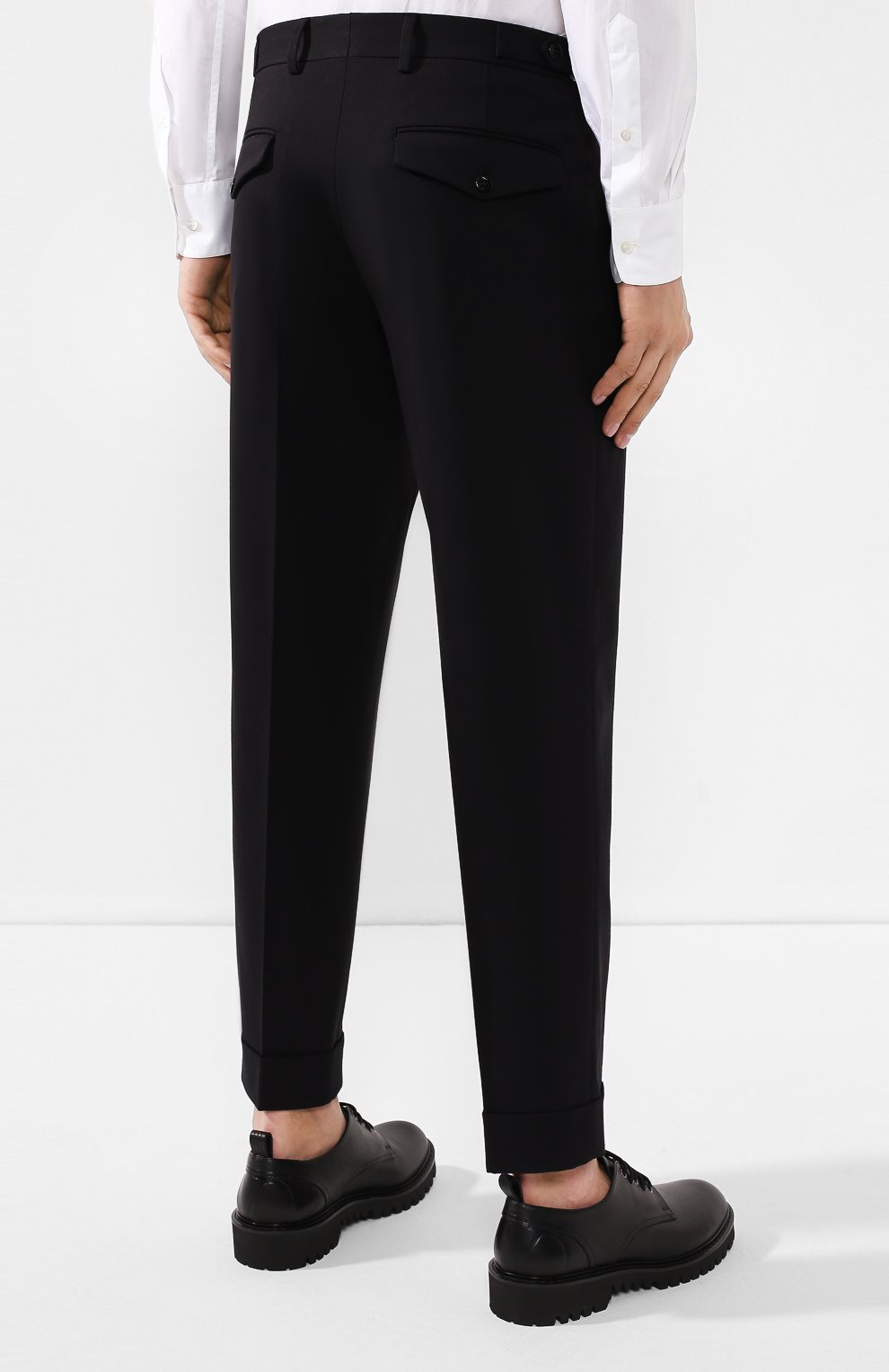 Брюки из смеси хлопка и шерсти DRIES VAN NOTEN, арт. 192-20932-8285, фото 4