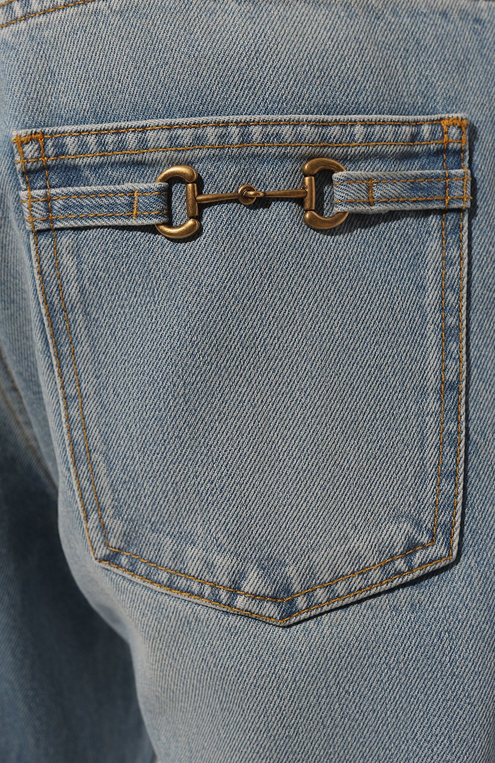 Джинсы GUCCI голубого цвета по цене 86150 руб., арт. 681289/XDBQ5, фото 5 Джинсы GUCCI, арт. 681289/XDBQ5, фото 5