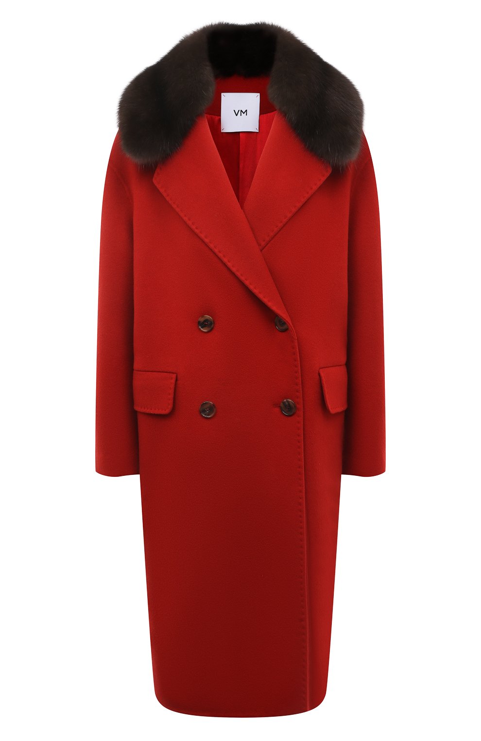 Пальто с отделкой из меха соболя VM, арт. FIORDA, фото 1