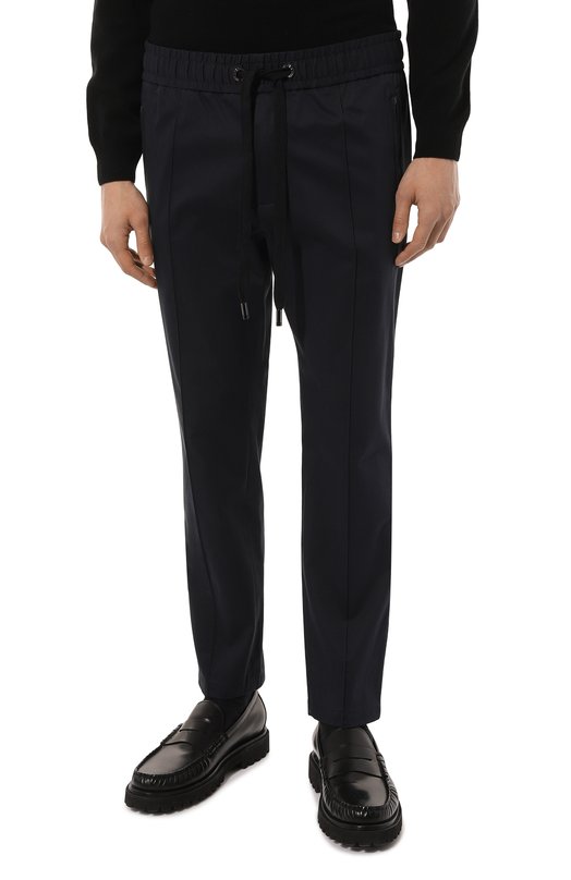 Хлопковые брюки Dolce & Gabbana GYACET/FUFKF Синий  GYACET/FUFKF Фото 3