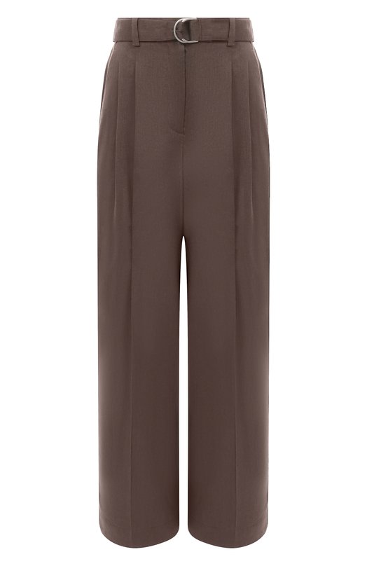 Брюки изо льна и вискозы Helmut Lang P05HW201 Коричневый P05HW201