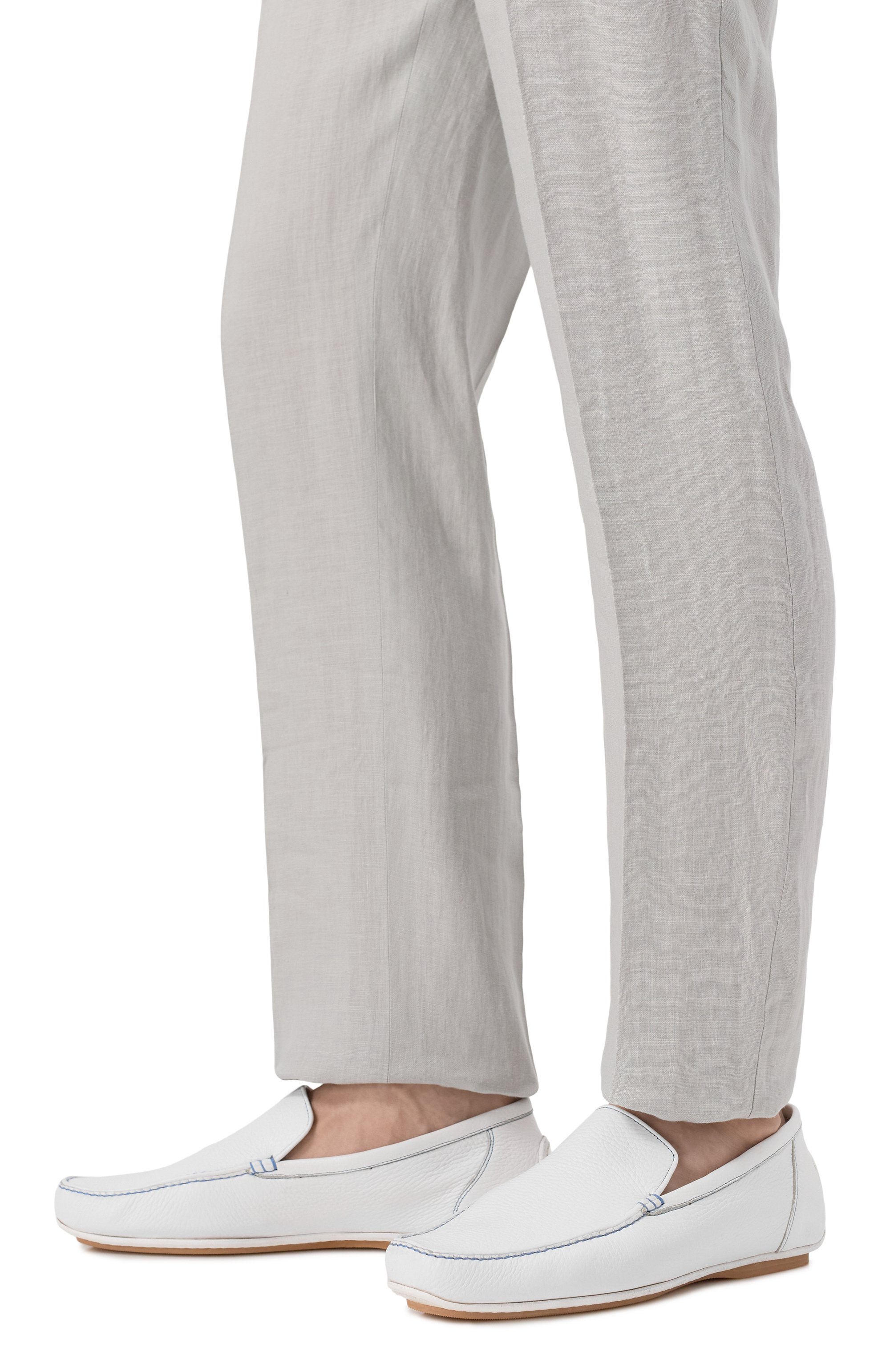 Кожаные мокасины ARTIOLI белого цвета по цене 137000 руб., арт. 882/BIS/S0FT KID, фото 3 Кожаные мокасины ARTIOLI, арт. 882/BIS/S0FT KID, фото 3