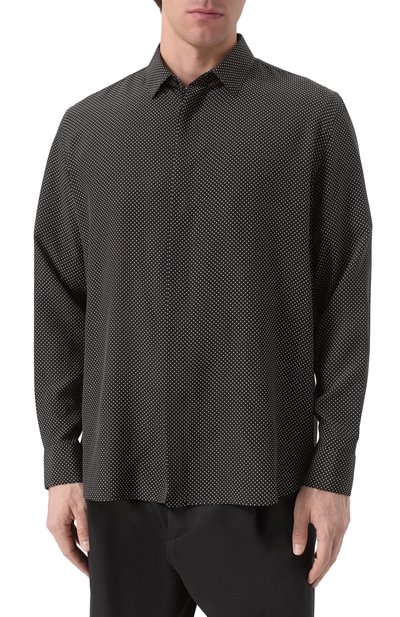 Шелковая рубашка SAINT LAURENT, арт. 646850/Y301W, фото 3