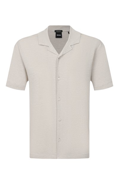 Мужская рубашка изо льна и хлопка BOSS, арт. 50559165