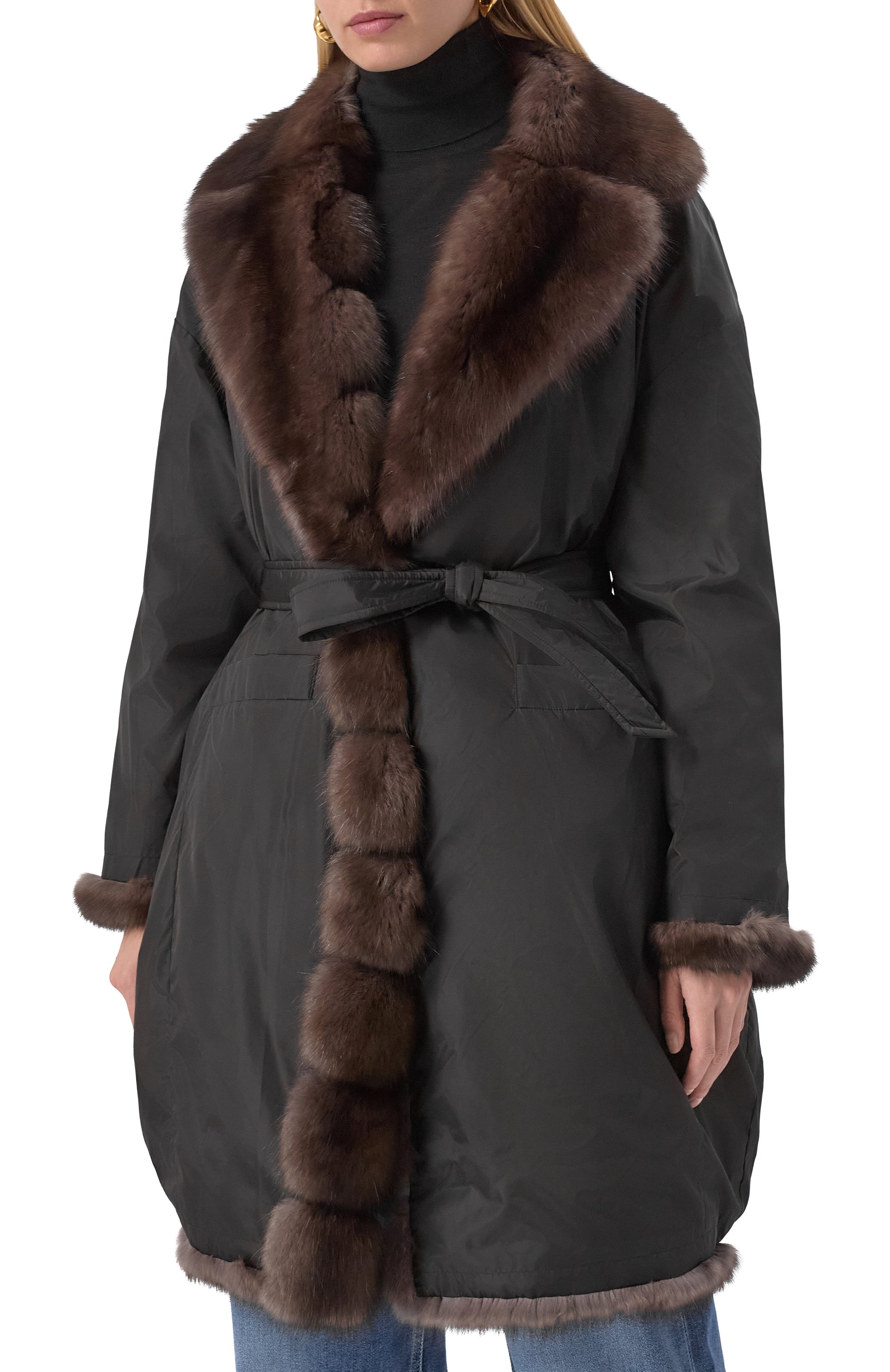 Двусторонняя шуба из соболя SIMONETTA RAVIZZA, арт. F05C0109Z1A/TS, фото 6