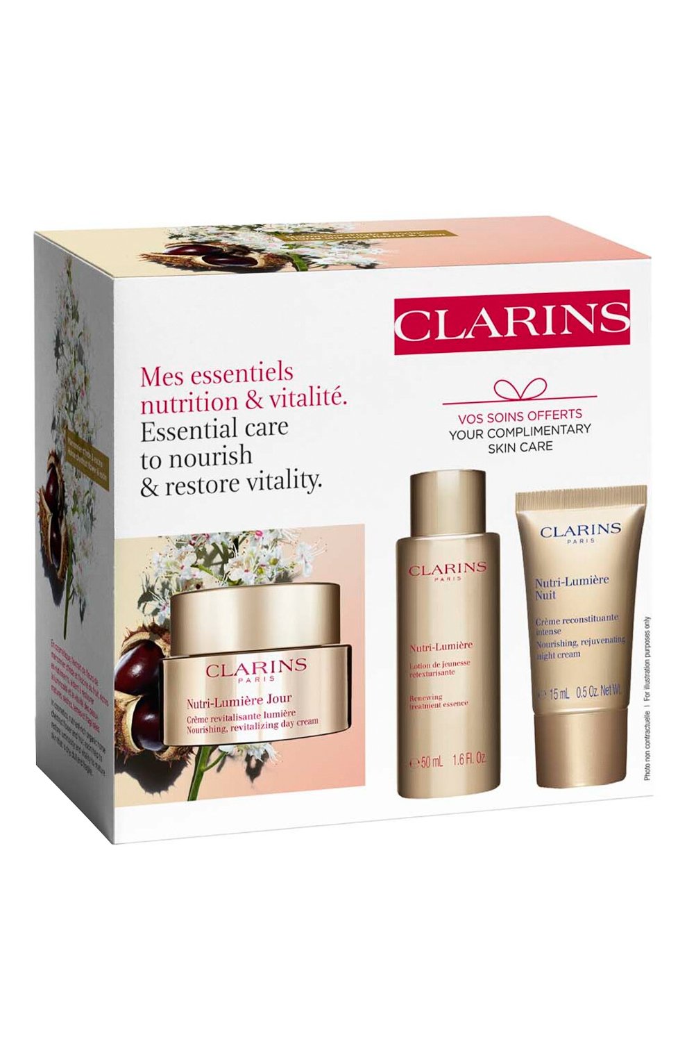 Антивозрастная программа ухода nutri-lumière (50+15+50ml) CLARINS, арт. 80087423, фото 3