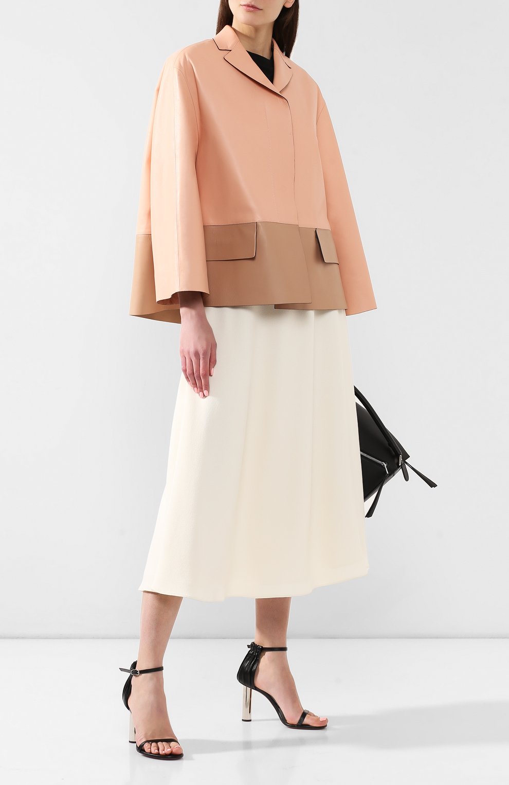 Кожаная куртка MARNI розового цвета по цене 190000 руб., арт. GIMX0034QU/LA465, фото 2 Кожаная куртка MARNI, арт. GIMX0034QU/LA465, фото 2