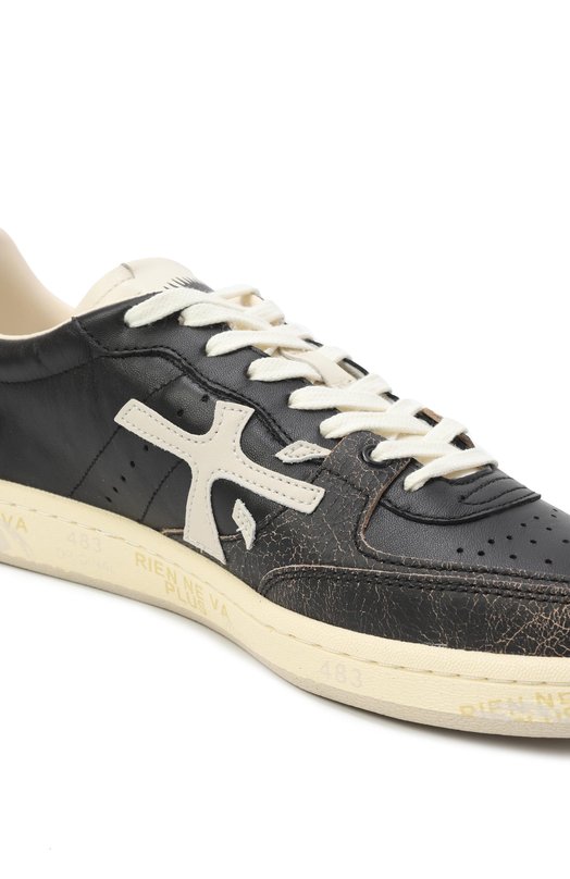 Кожаные кеды BSKT Clay Premiata BSKTCLAY/VAR 7265 Чёрный  BSKTCLAY/VAR 7265 Фото 7