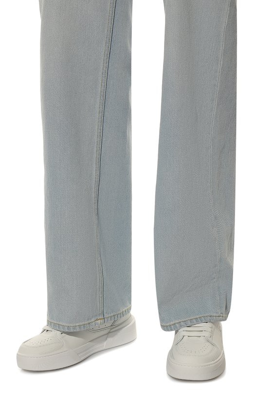 Кожаные кеды Roma Dolce & Gabbana CK2036/AC842 Белый  CK2036/AC842 Фото 3