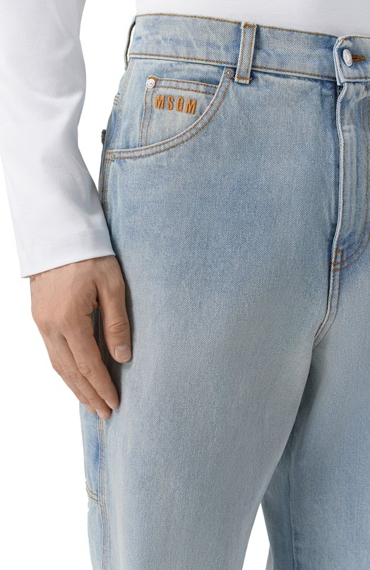 Джинсы MSGM 4040MP237L/267086 Голубой  4040MP237L/267086 Фото 5