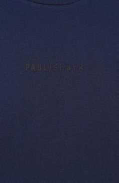 Мужская хлопковая футболка PAUL&SHARK темно-синего цвета, арт. 25411060 | Фото 6 (Длина (для топов): Стандартные; Материал внешний: Хлопок; Рукава: Короткие; Принт: Без принта; Стили: Кэжуэл; Мужское Кросс-КТ: Футболка-одежда; Кросс-КТ: Джерси)