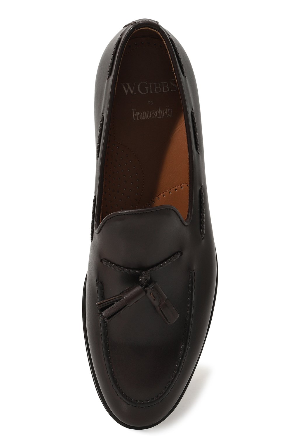 Кожаные лоферы W.GIBBS, арт. 0354001/LUX ANIL, фото 6
